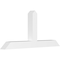 Ekena Millwork Portland Architectural Grade PVC Gable Bracket, 72"W x 33"H x 6"D x 6"F, 11/12 Pitch GBP072X33X0606POR00 - alternate 1